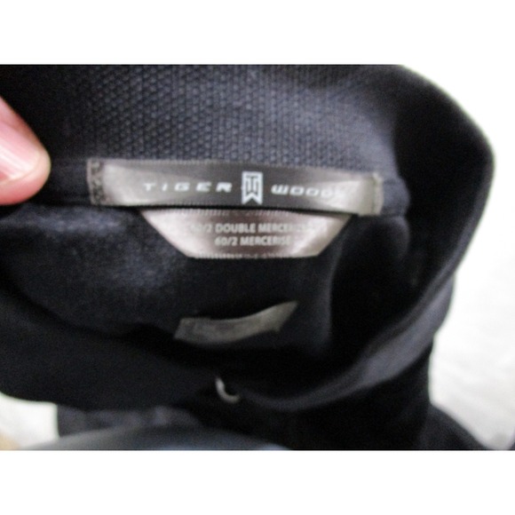Nike Tiger Woods Polo Shirt Mens XL Black Double Mercerized Golf 117434-010 - Picture 6 of 8